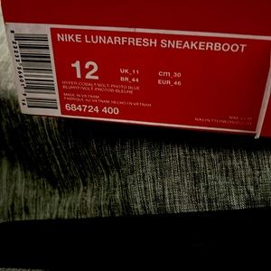 Nike Lunarfresh Sneakerboot blue size 12